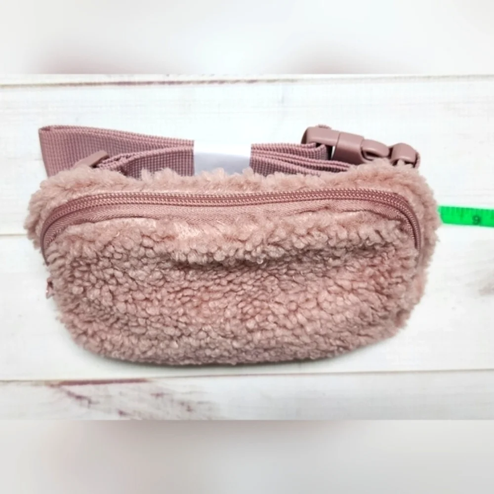 Pink Sherpa Fuzzy Belt Bag - New Without Tags